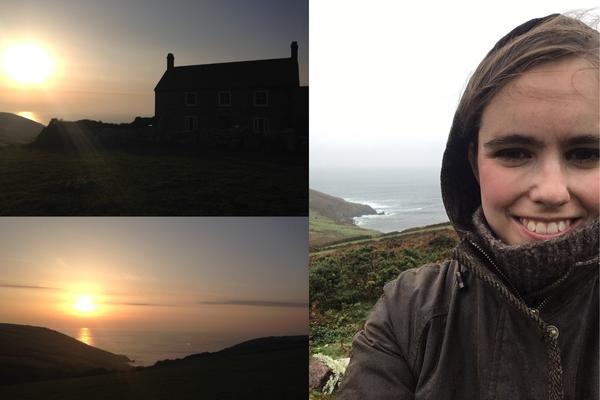 Amy Taylor visitor Lower Porthmeor at sunset