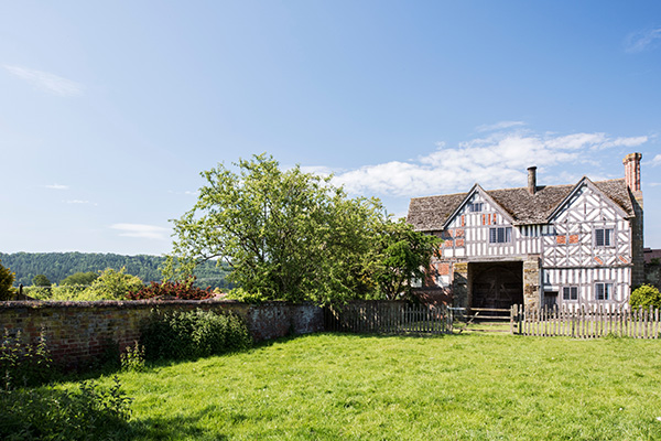 Langley Gatehouse viewed across the lawn