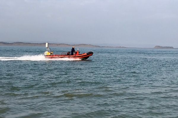 Derek takes the crossing from Lundy to mainland by dingy