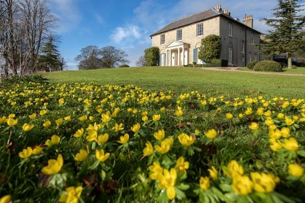 Cavendish Hall, Suffolk, in the Spring