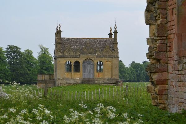 Wildflowers in the field behind the East Banqueting House