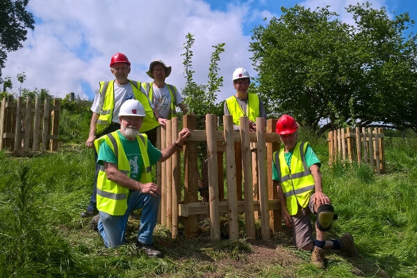 Volunteers at Llwyn Celyn