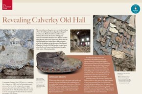 Interpretation board Revealing Calverley Old Hall 600x400