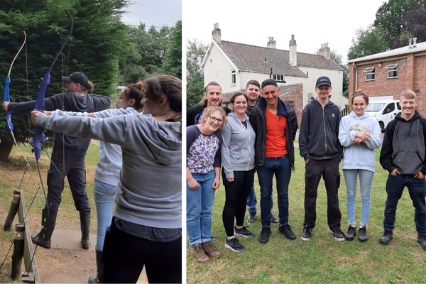 Calverley Old Hall SWAP week 6 - Carlton Lodge archery and group photo