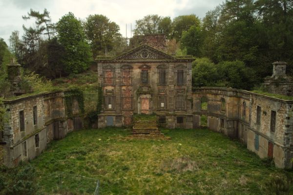 A derelict building 