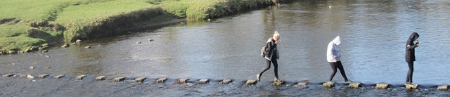 Walking across the river 1600 x 345