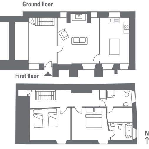 Floor plan for Priest's House in Devon updated 2021